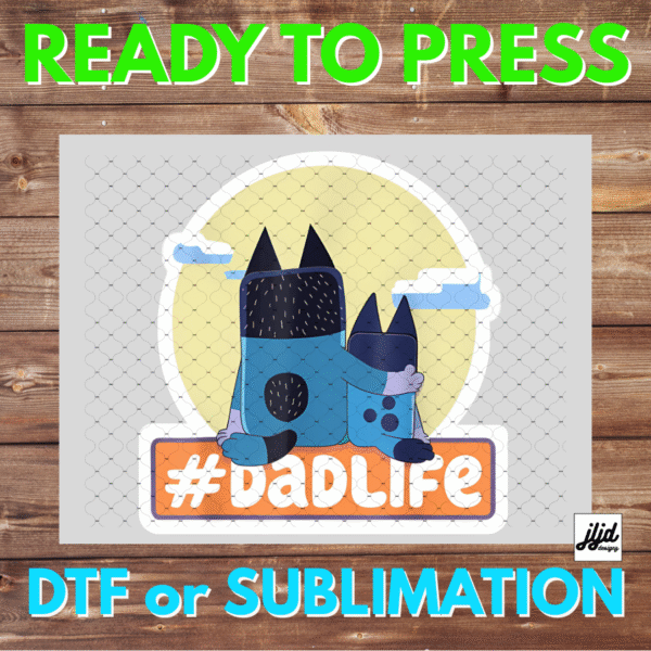 Bluey Dad Life | Graphic tee | Bingo | Father's Day | DTF | Sublimation