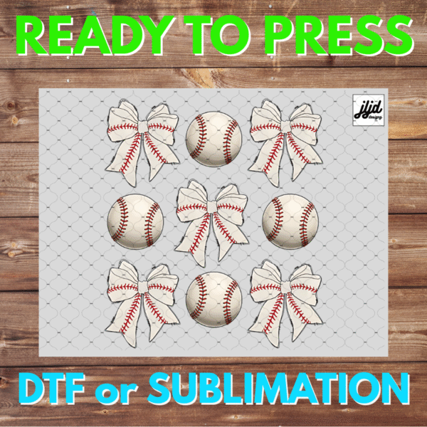 Baseball Bows | Graphic T Shirt | sports | Mom | coquette | DTF | Sublimation