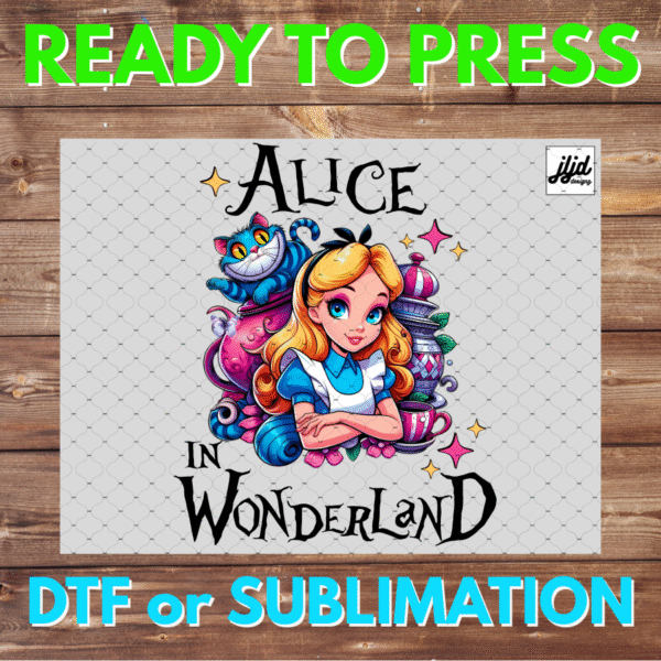 Alice in Wonderland | retro | DTF | Sublimation