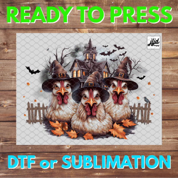 Spooky Chicken | Fall | Halloween | DTF | Sublimation