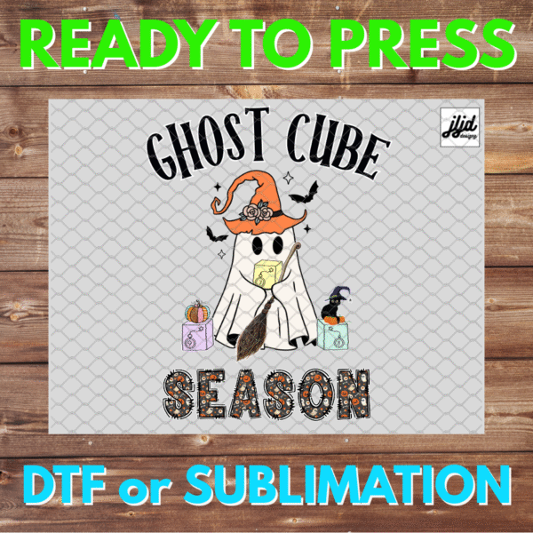Ghost Cube Season | Bomb Party | Graphic T Shirt | Rep Apparel | Halloween | Fizz Fizzcano | DTF | Sublimation